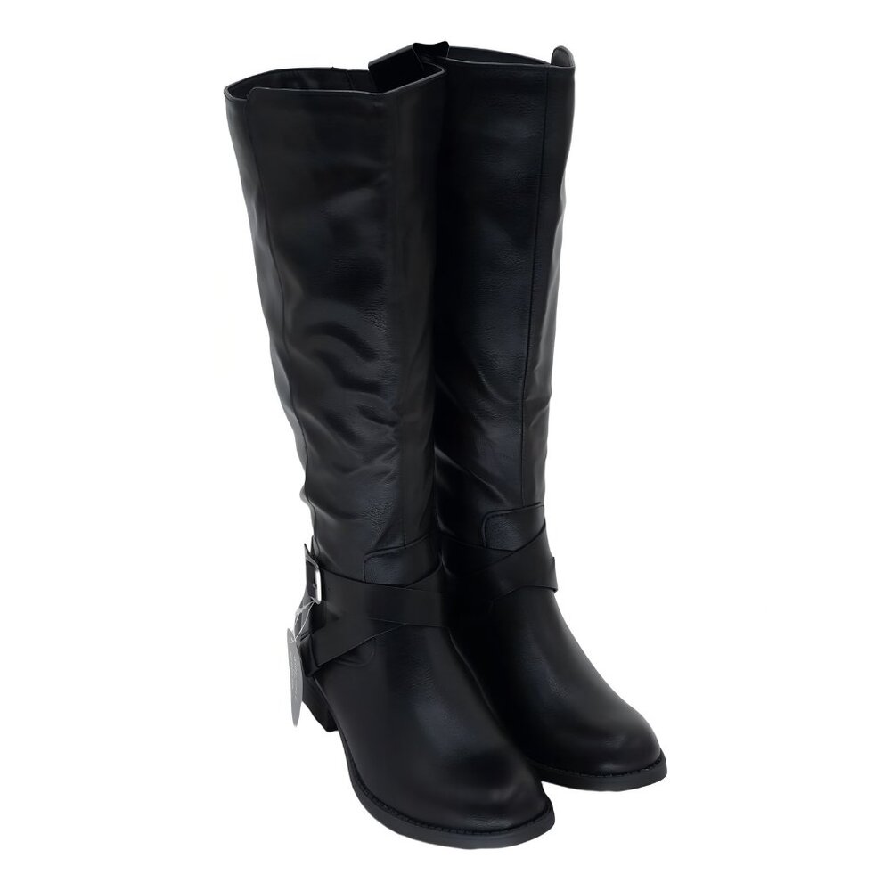 Style Co Womens Margoo Tall Riding Boots Black Beauty 7.5M